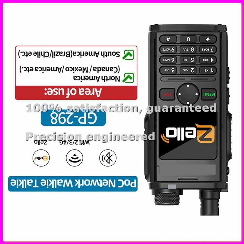 

Рация GP-298 POC для сетей 4G, Android, Bluetooth, Wi-Fi, глобальная связь без ограничений по расстоянию, US-ABVK