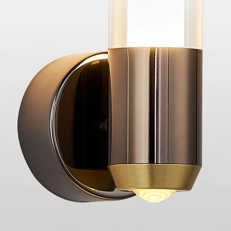 Imagem -06 - Nordic Luxury Quarto Bedside Wall Light up And Down Wall Sconce Varanda Hotel Corredor Corredor Sala Fundo Lâmpada de Parede