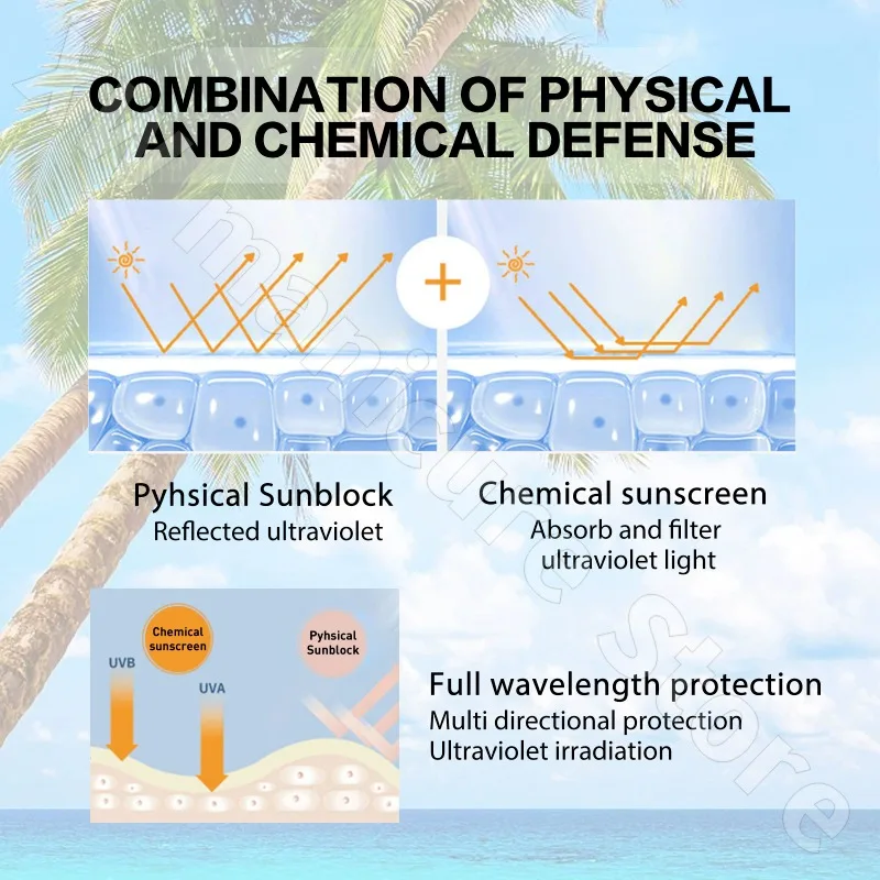 Isntree Hyaluronic Acid Natural Sunscreen 50ml Hyaluronic Acid Refreshing UV Waterproof and Sweat-proof Long-lasting