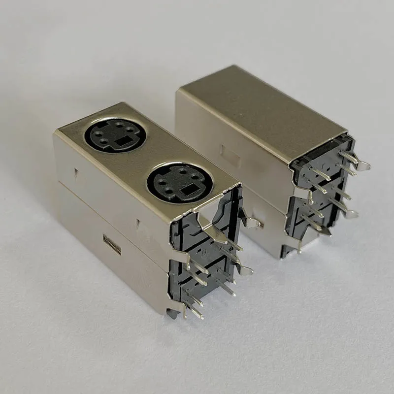 Mouse and keyboard socket, double-layer 4P motherboard, 4-core 8-hole S-terminal adapter, female socket MDC2-4-50