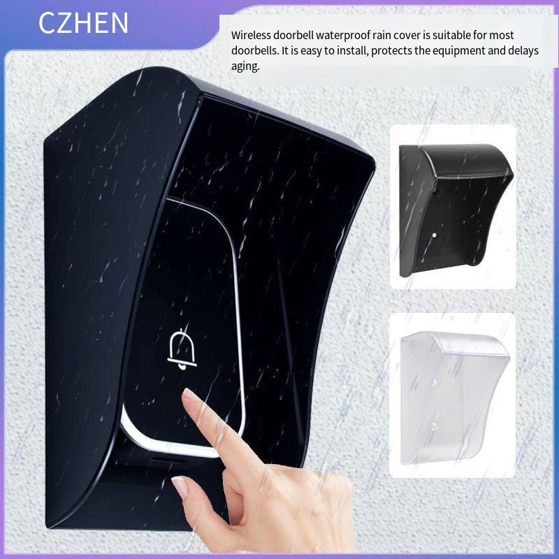 Waterproof Guard Cover Rainproof Case Plastic Rain Protector Outdoor Wireless  Doorbell Cover