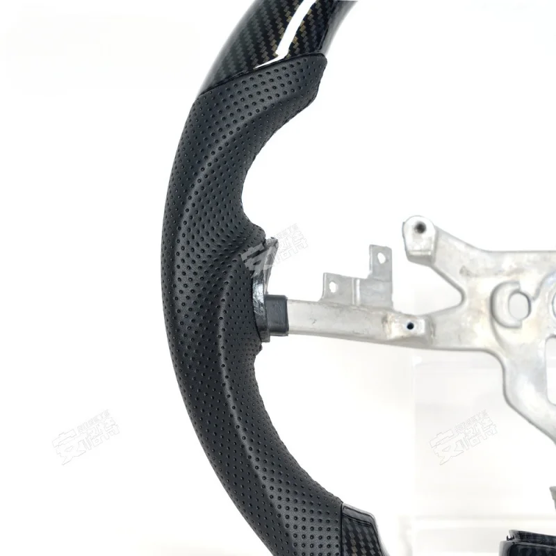 For Chevrolet Corvette C6 (2007-2013) Mahogany & Carbon Fiber Pattern Steering Wheel (Modification Upgrade Part)