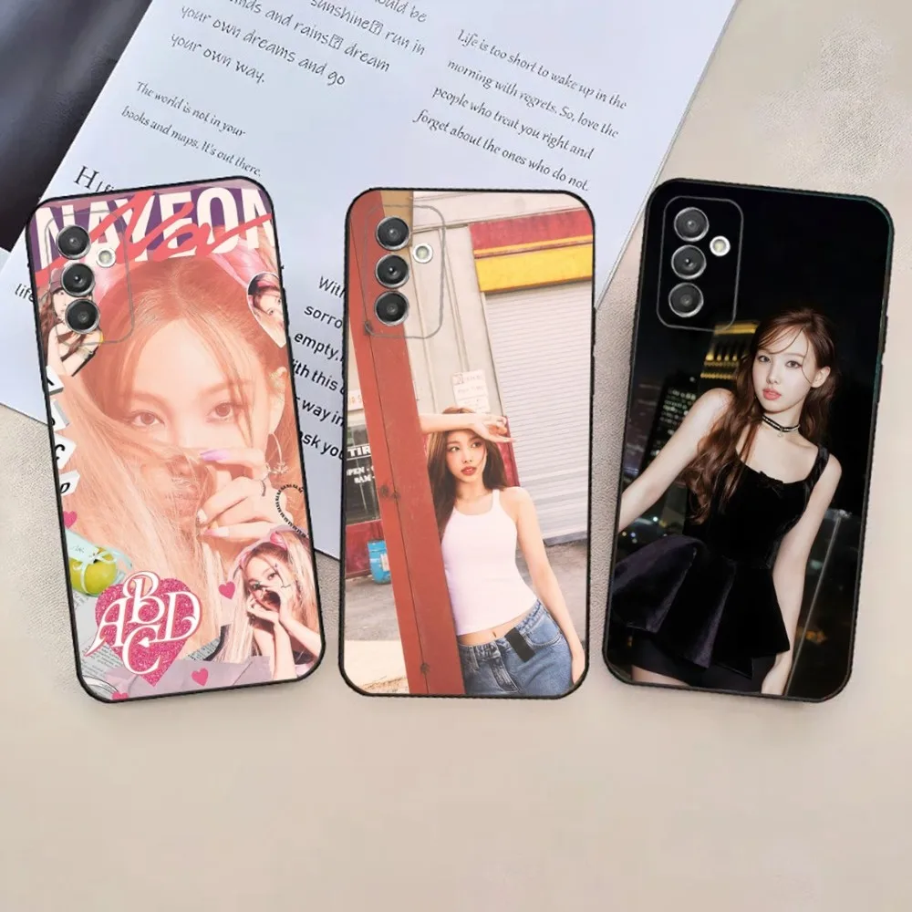 Twice N-Nayeon ABCD  Phone Case For Samsung Galaxy A20,A21s,A22,A31,A32,A52,A53,A72,73,A80,A91 Soft Black Phone Cover