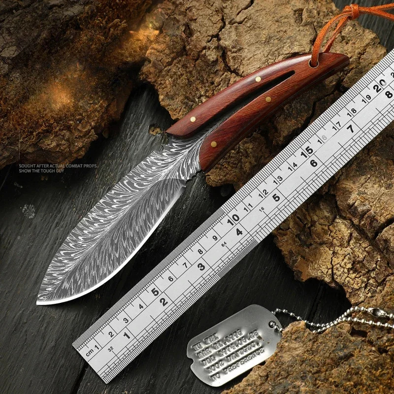 

Steel Knife High Hardness Outdoor Portable Self Defense Knife Multifunction Survival Military Tactical Knives Camping Finshing