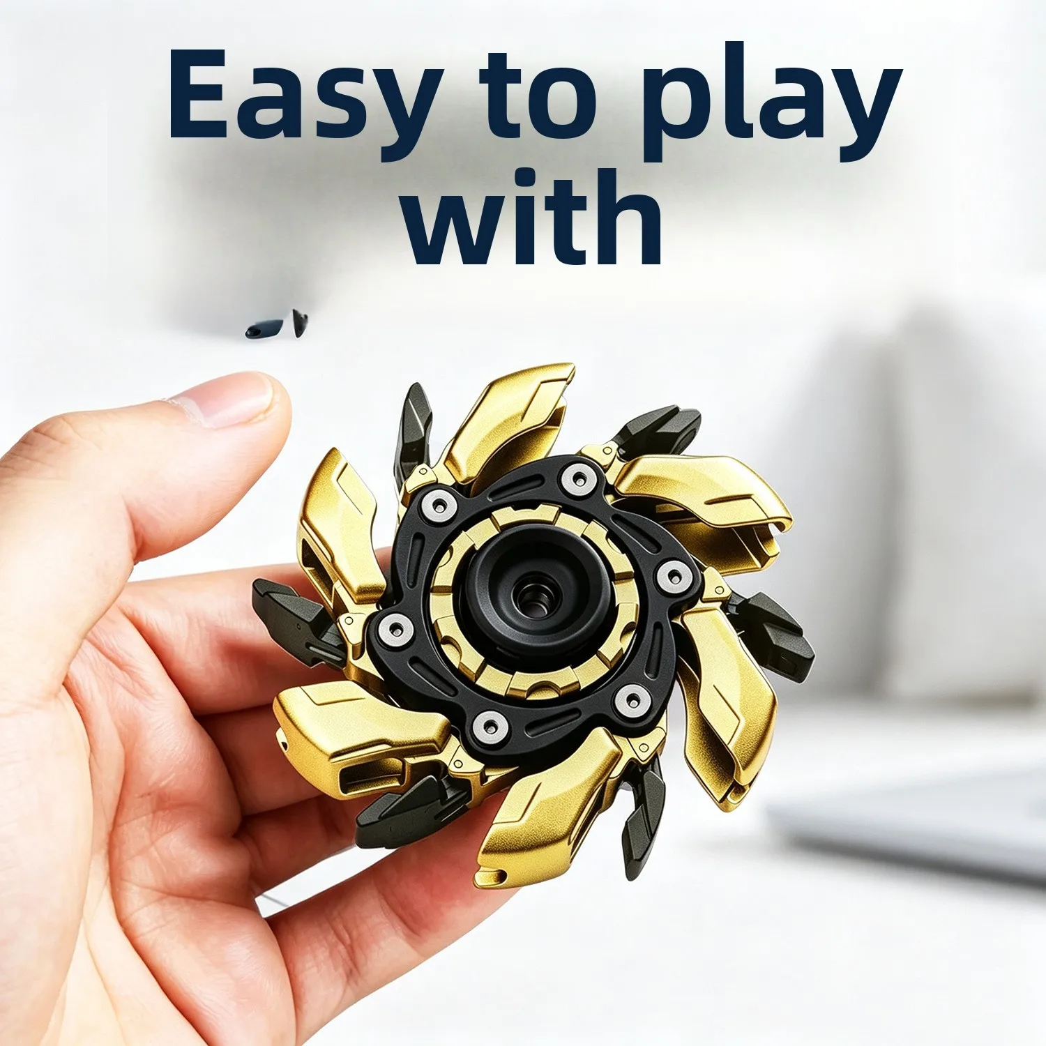 Rotary open armor alloy fingertip gyro, restless gyro solution EDC decompression toy metal toy blind box