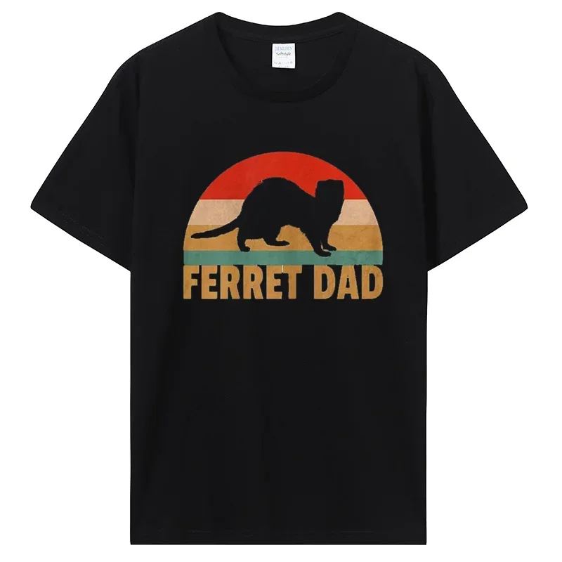 I Like Ferret and Like 3 People Animal Lovers Gift T Shirt Summer Graphic Cotton Streetwear Short Sleeve T-shirt Men Clothing