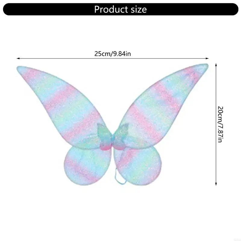 2025 New Sparkles Fairys Wing, Butterfly Fairys Wing Halloween Costume Angel Wing, 여성 공주를위한 파티 호의