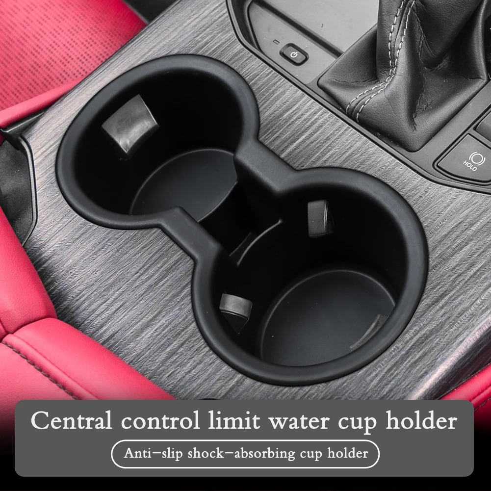 For Toyota Land Cruiser LC300 2022 2023 2024 2025 Cup Holder Storage Tray Shock-Absorbing Central Armrest Cup Box TPE Tidying