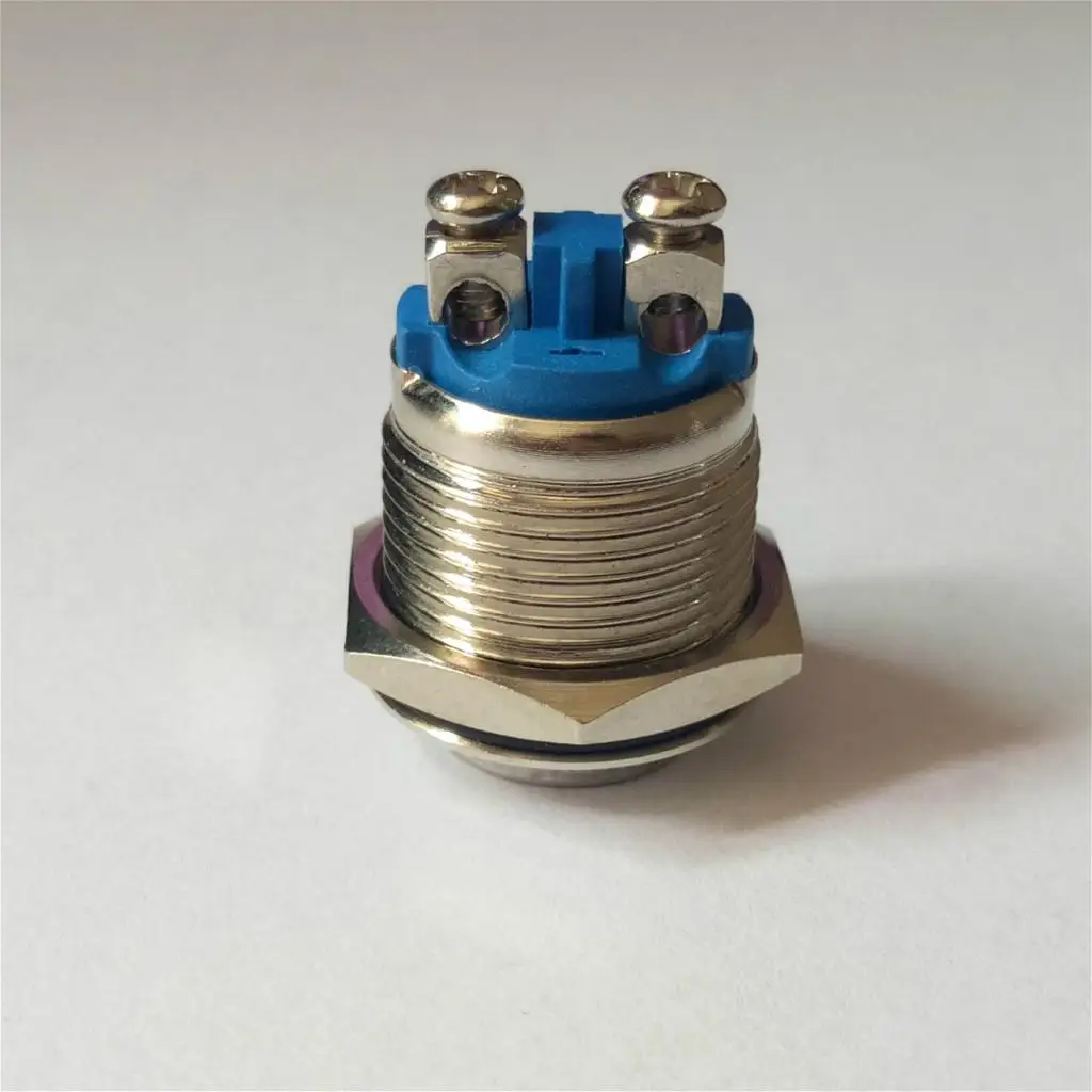 Momentary Push Button Switch 16mm Mounting Hole IP67 Waterproof for Robot Control System