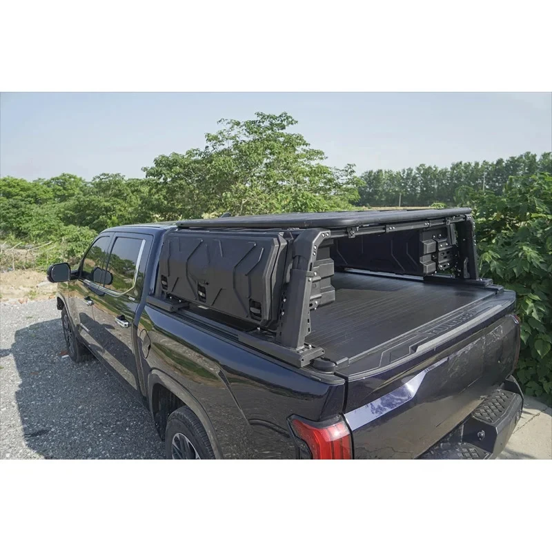 

High Quality Adjustable Aluminum Truck Bed Ladder Rack Roll Bar 500kg Loading Pickup Trucks