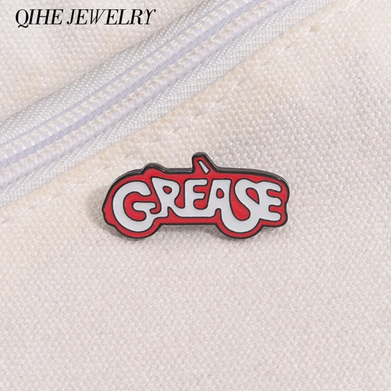 Greases Musical Play Brooch Enamel Pins Custom Funny Decorative Brooches Clothes Lapel Badge Jewelry Accessories for Friends