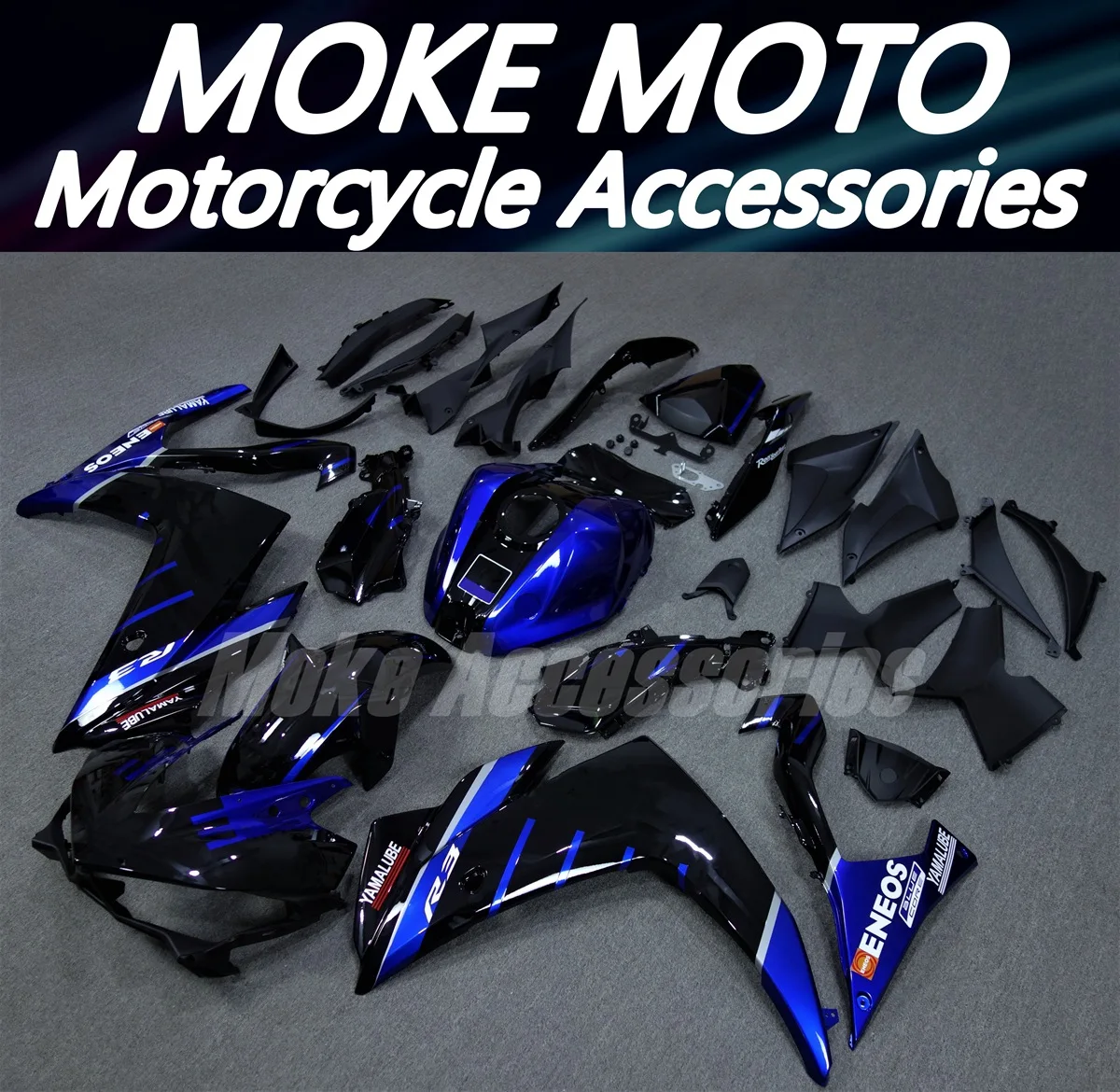 

Комплект обтекателей для мотоцикла Moke moto, подходит для R25 R3 2014 2015 2016 2017 2018, комплект кузовных работ высокого качества, новый черный, синий, Gre