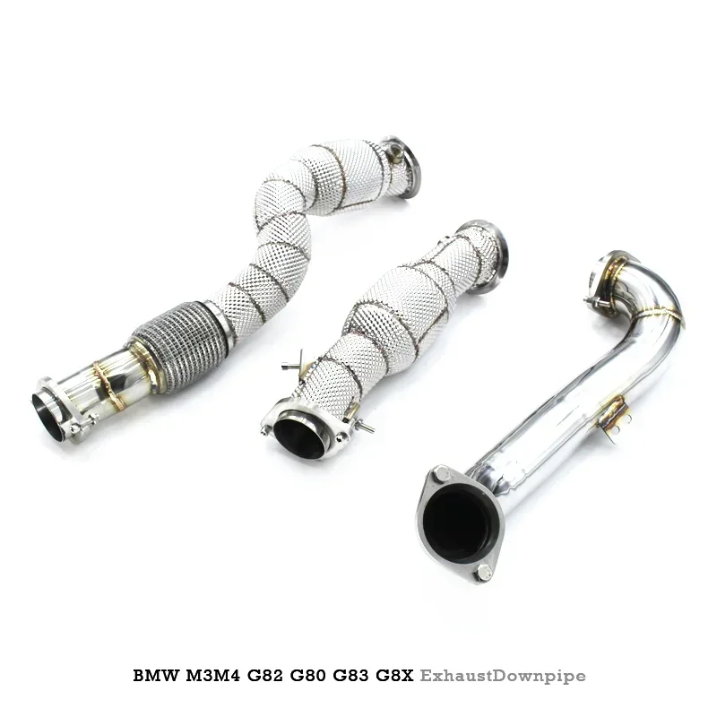 Section High flow Pipes branch downpipe Exhaust Pipe with for M3/M4 G82 G80 G83 G8X 3.0T