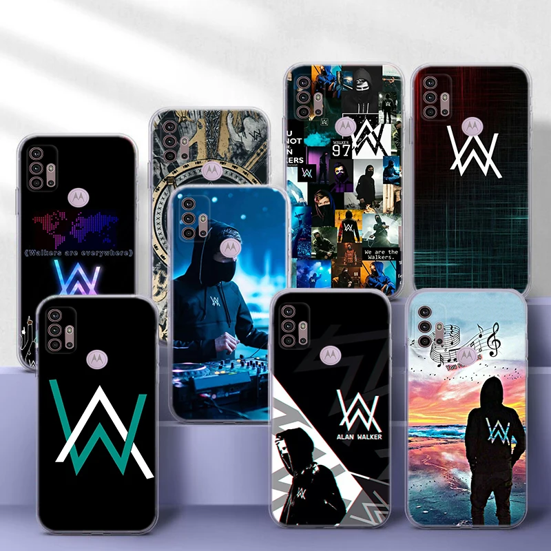 A-Alan Walker logo DJ Soft Case for LG G8 K10 Pro K10A K11 Plus K22 K30 K40 K40S K41S K50 K50S K51 K51S K52 K62 K42