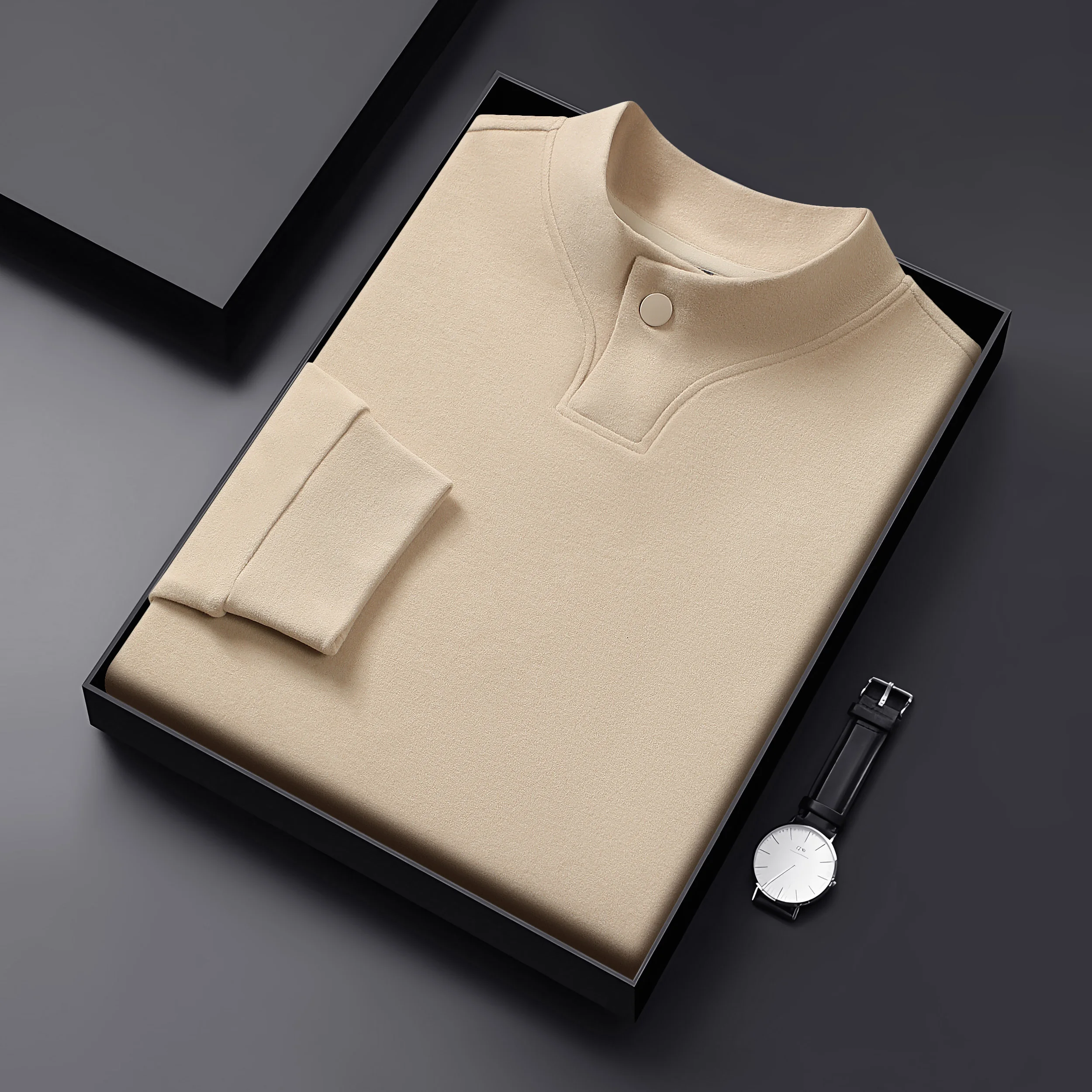 

2025 High End Waffle Style Fashionable Half Zip Hoodie Custom Autumn and Winter Coat Group Outfit Embroidery