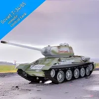 Remote Control Tank Henglong 3909-1 Russian T34/85 Large Multi Functional Combat Simulation RC Tank Car Model kid's Outdoor Toy