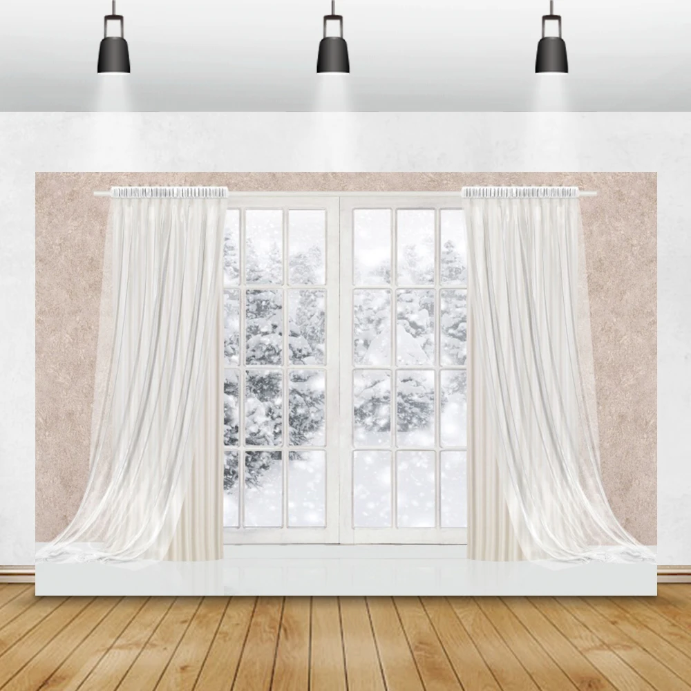 Laeacco غرفة نافذة الستار أشعة الشمس خشبية الطابق ديكور المنزل التصوير خلفية التصوير خلفية صورة المتصل استوديو الصور