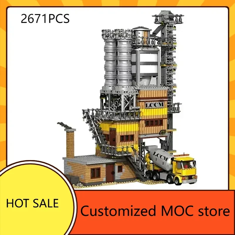 

Бетонная смесь, растение, горячий город, MOC Streetview, модель пазлы, архитектура, сделай сам, креативная сборка на день рождения, игрушки, Рождественский подарок для возраста