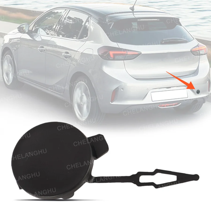 

For Vauxhall/Opel CORSA F 2019 2020 2021 2023 2024 Car-styling Rear Bumper Trim Tow Eye Hitch Cover 166383621T 166383631T
