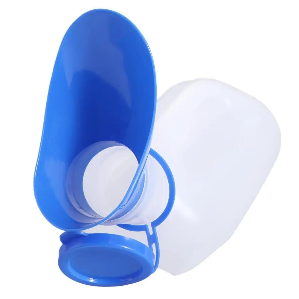 ملحقات التخييم 1000 مللي زجاجة تبول المرحاض المتنقلة أداة تخزين التبول رحلة مبولة رشاقته البلاستيك زجاجة البول سيارة الإناث الذكور #3