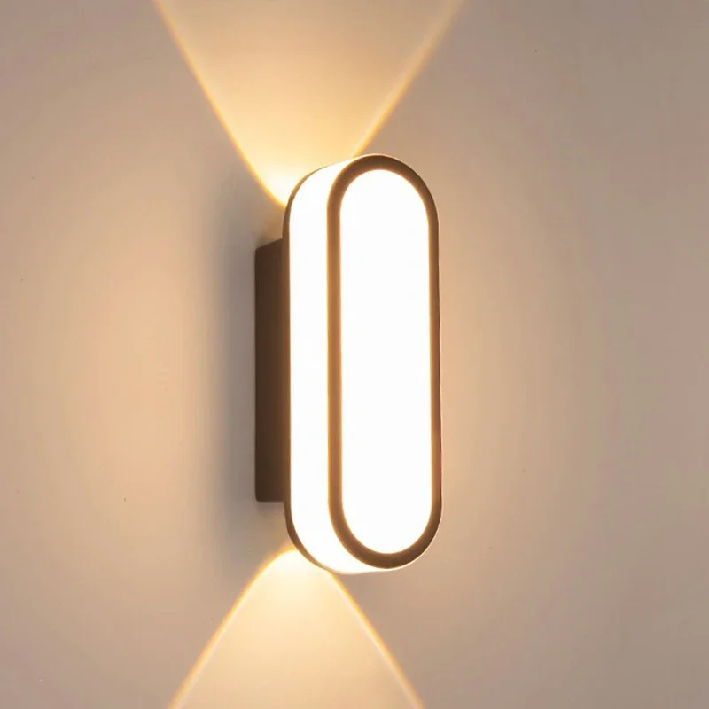 LED Wall Lamp Waterproof Outdoor Aluminum Wall Light Porch/Garden/Bedroom Indoor Modern Nordic Sconce Luminaire 7W 10W 85-265V