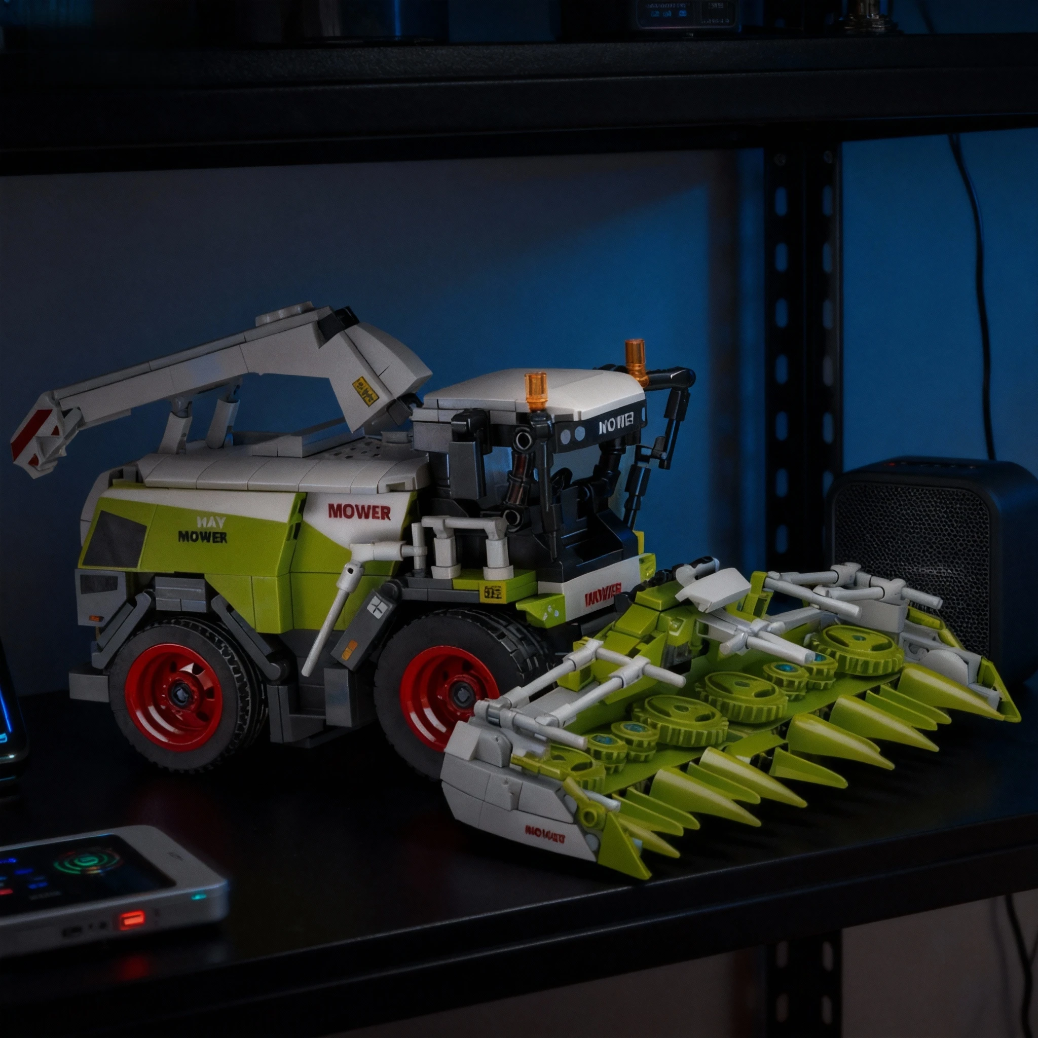 مزارع نماذج من الشاحنات بنة جرار المزارع حصادة مركبة MOC سيارة الطوب مدينة لعبة البناء للأطفال #4