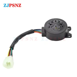 4IN1 48V-72V Horn Reversing Steering Anti-theft Electronic Speaker Led Flasher Waterproof For Motorcycle Scooter e-bike 6Wires
