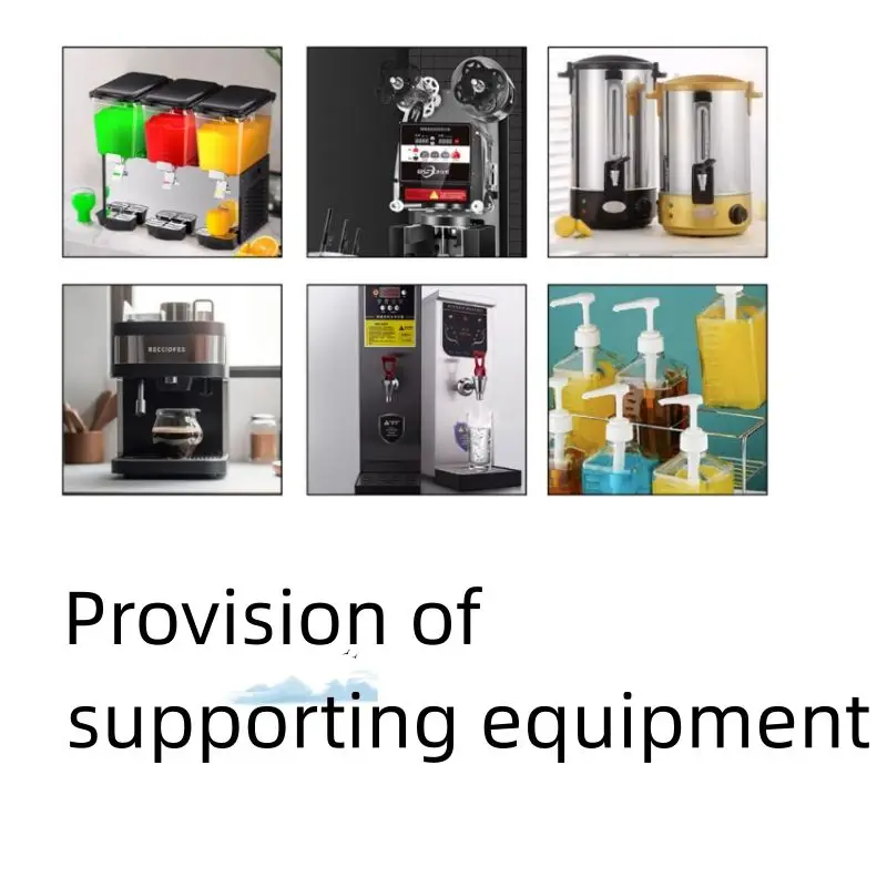 Factory Offered Various of Bubble Tea Preparing Working Station Table Counter Milk Tea Counter Fridge 304 Stainless