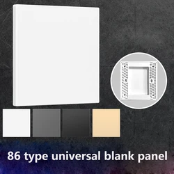 Standard 86 Type Switch Universal Blank Panel Thickened for Home Decoration Engineering Switch Socket Cassette Cover Plate