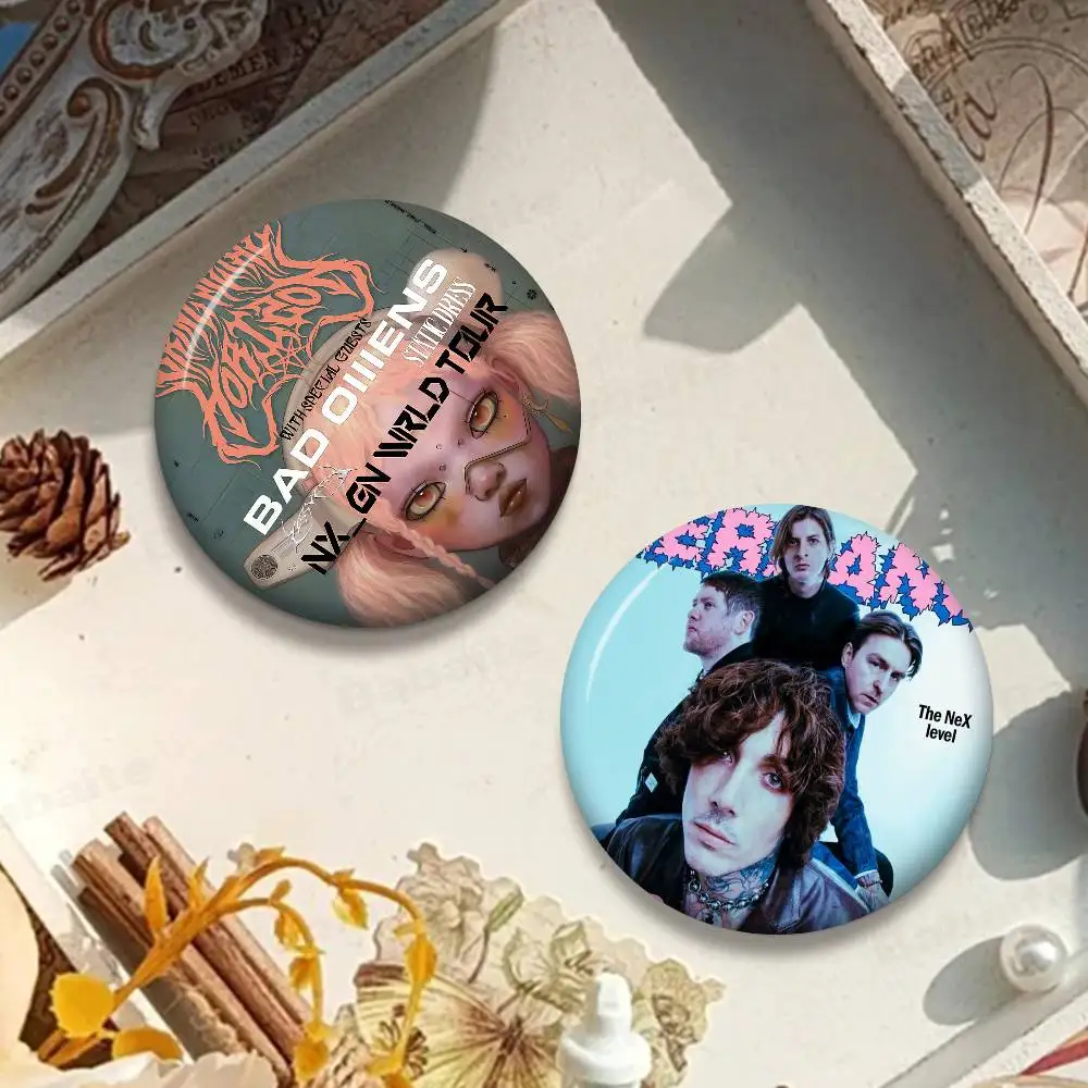 الفرقة B-Bring Me H-الأفق 32/44/58 مللي متر دبابيس الكرتون المستديرة دبابيس اليدوية لحقيبة الظهر مجوهرات اكسسوارات هدايا الإبداعية #5