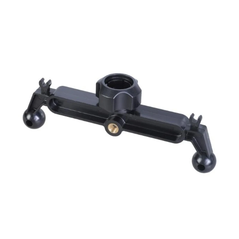 Double Socket 140Mm Wide 17Mm Ball Head Splitter Adapters With 1/4 Screw For Mounting Two Devices On Tripod Stands