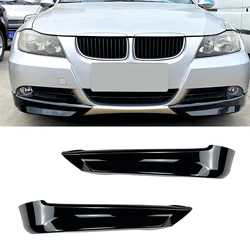 Car Front Side Spoiler Lip Cover Splitter Cover For BMW 3 Series E90 E91 320i 330i Sedan Base Model 2005-2008