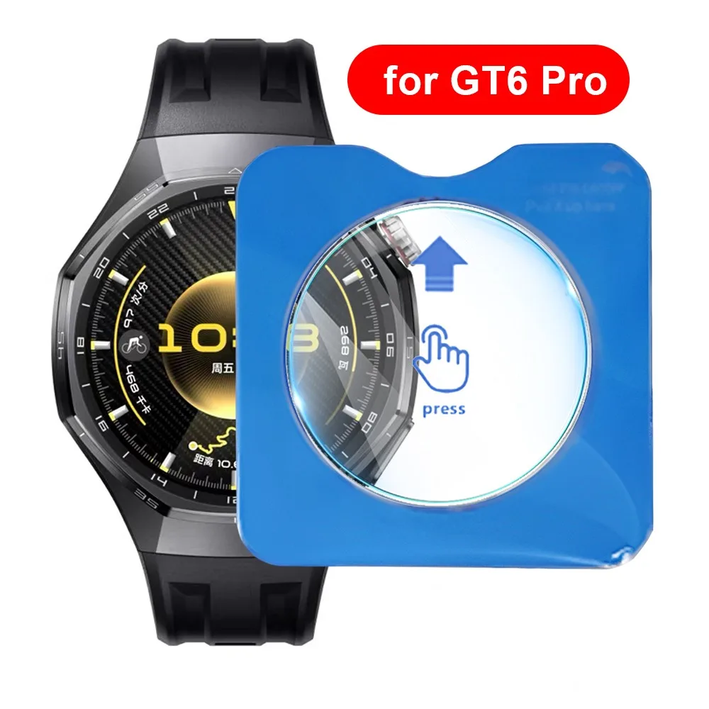 Premium Screen Protector for Huawei Watch GT6 GT5 41mm 42mm 46mm GT6 Pro HD Tempered Glass with Auto-alignment Installation Kit