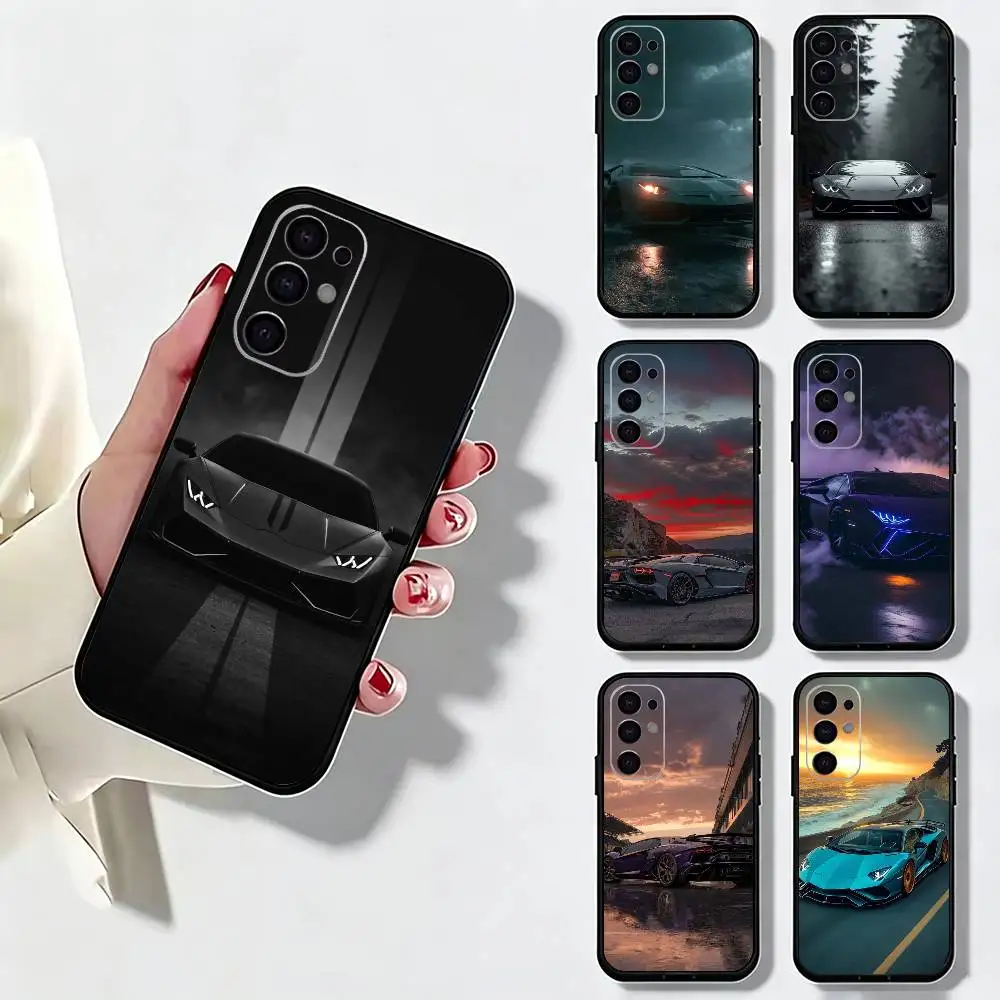 Sport Car A-Aventador Phone Case Black Silicone Soft For Samsung S25,S24,S21,S22,S23,S30,Ultra,S20,Plus,Fe,Lite