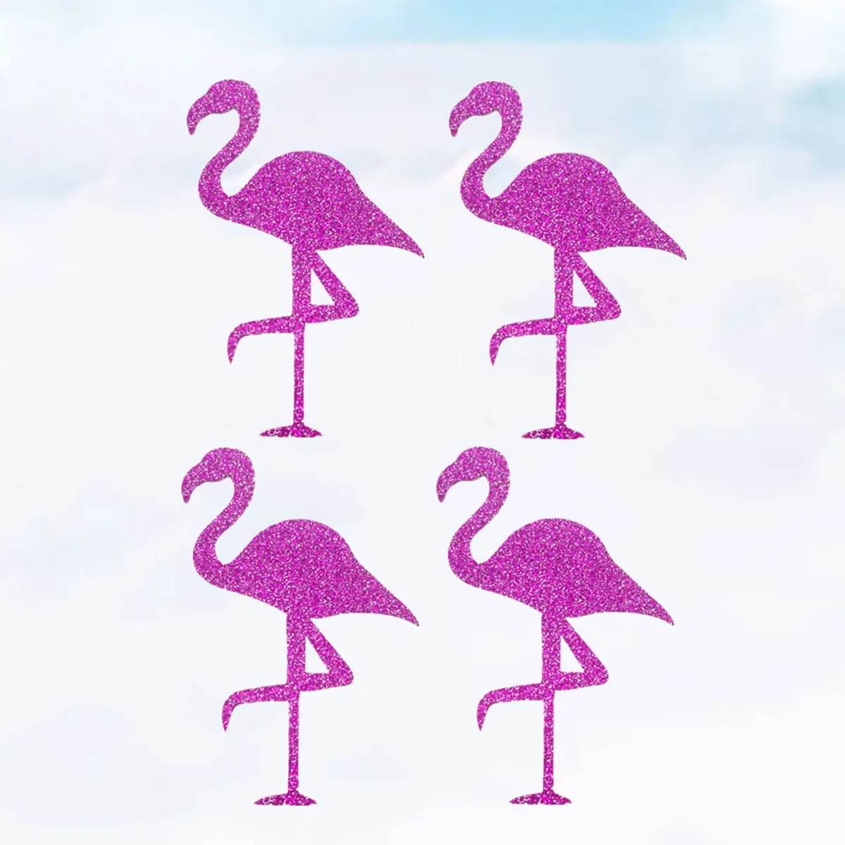 

8Pcs Flamingo Sticker Durable Adhesive for Cup Body Window Creative Decorative DIY Flamingo Cup Sticker Moisture Resistant
