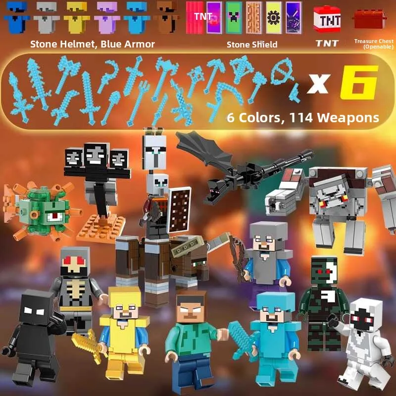 شخصيات لعبة وورلد أوف ووركرافت 2024 الجديدة، قرية مزعجة تصدر أصواتًا، حارس يتفاعل معه الأصوات، ألعاب جيش للأطفال