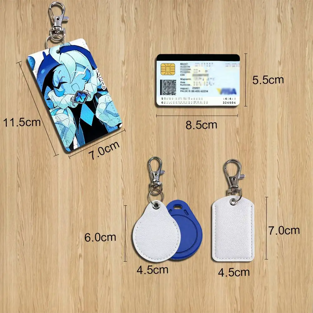 Mystic Flour Shadow Milk Cookie CRK Cartoon Movie Singer Game Leather Card Holder Can Store Access Control ID Card Subway case