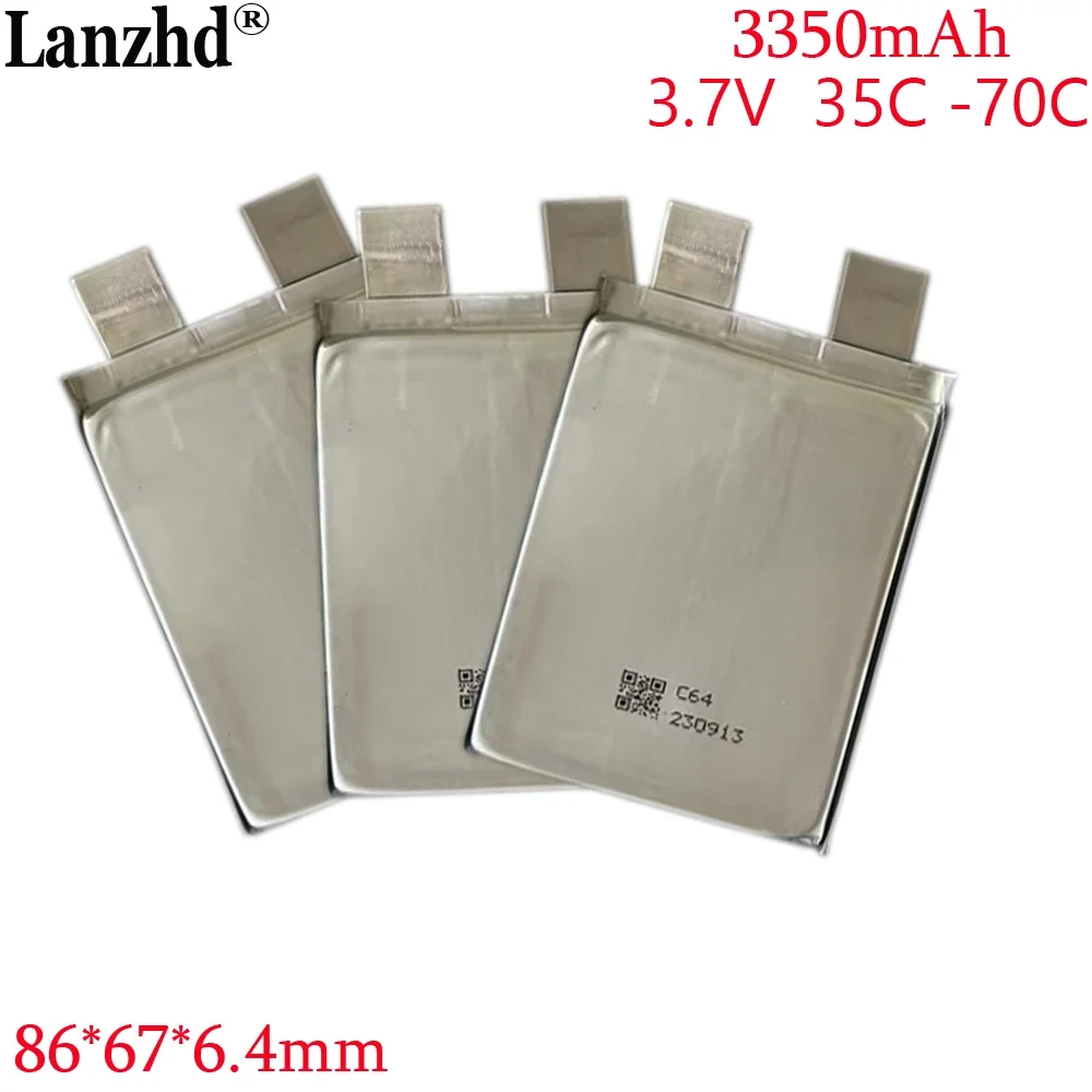 1-20pcs 646786 35C 70C Li Battery 3350mAh Rechargeable battery 3.7V For Starting power supply automobile igniter battery