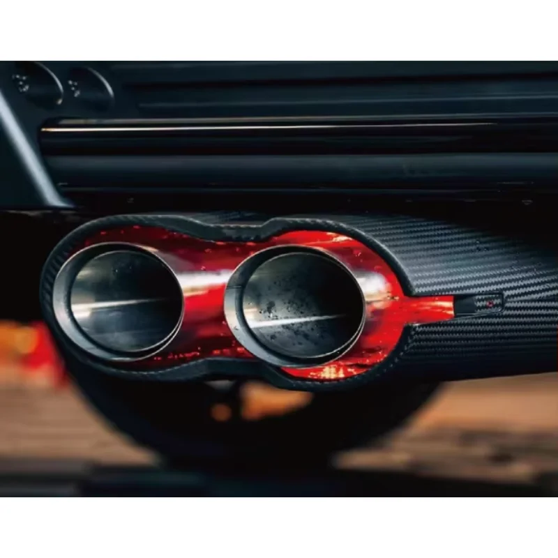 Dla Mercedes-Benz AMG W464 W463 G550 G500 Bra Bus Rocket Style Edition Tips With Tape Lights Luminous Exhaust