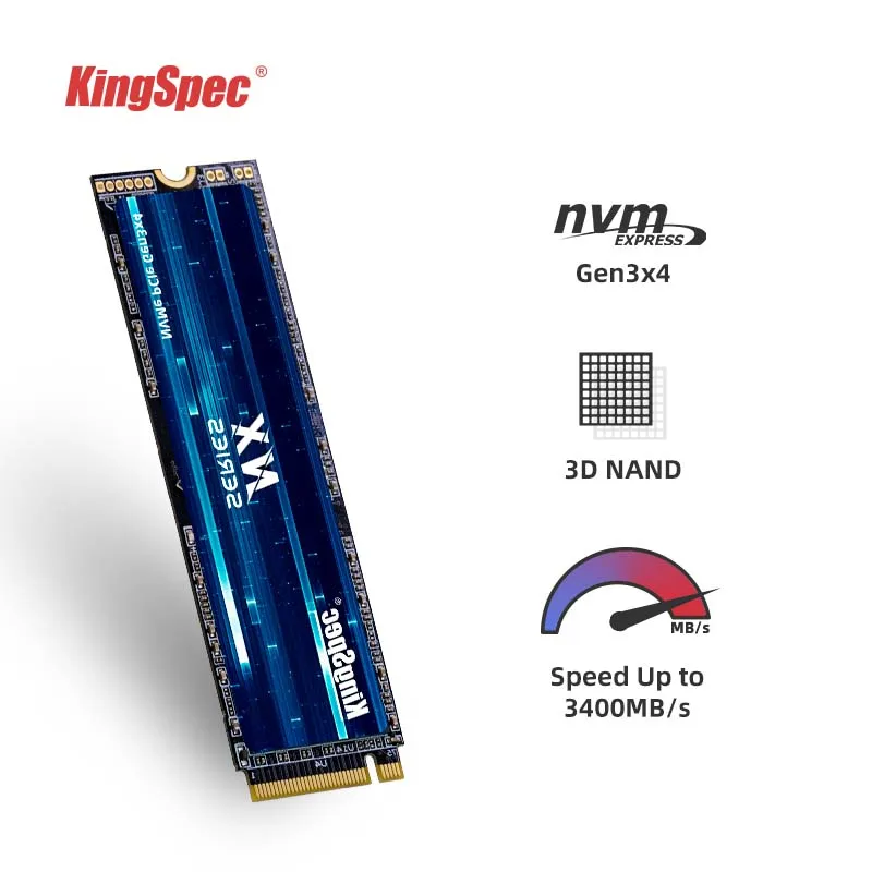 KingSpec SSD M2 NVME 512GB 256GB 1TB SSD M.2 2280 PCIe 3.0 SSD Nmve M2 Dysk twardy Wewnętrzny dysk półprzewodnikowy do laptopa