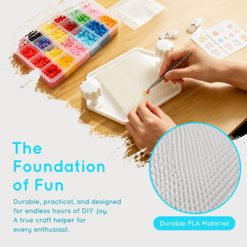 5-layer Fuse Beads Pegboard DIY Craft Anti-scald Multi-layer Beanboard High-Efficiency Adjustable Lift Meltable Beads Boards