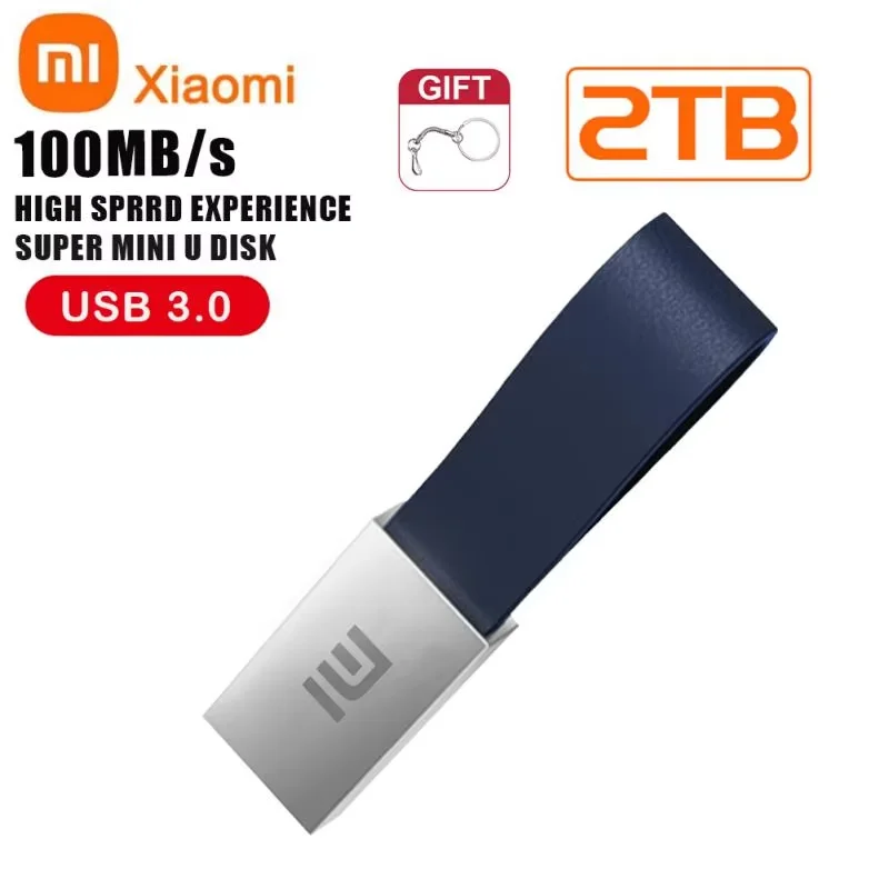 Xiaomi الأصلي 2 تيرا بايت فلاش USB 3.0 محرك 1 تيرا بايت المعادن القدرة الحقيقية الذاكرة عصا عالية السرعة تخزين U القرص لأجهزة الكمبيوتر المحمول/الكمبيوتر اللوحي Ps4