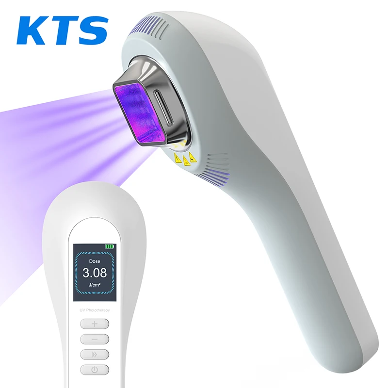 KTS Vitiligo Lamp for Home Use 308nm UVB Lamp for Vitiligo Ultraviolet Phototherapy Device Psoriasis Spots Eczema Skin Disease