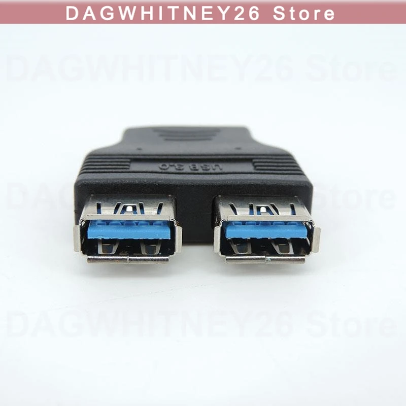 Dual Port USB 3.0 to Motherboard Mainboard Internal 20pin Header Adapter 20-pins 2 X A Female U26