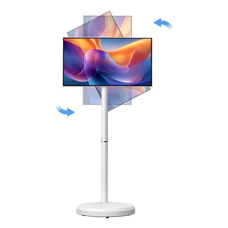 

21.5 Inch Portable Smart TV Battery-Powered LCD Display With Touch Screen And Stand For Home And Mobility