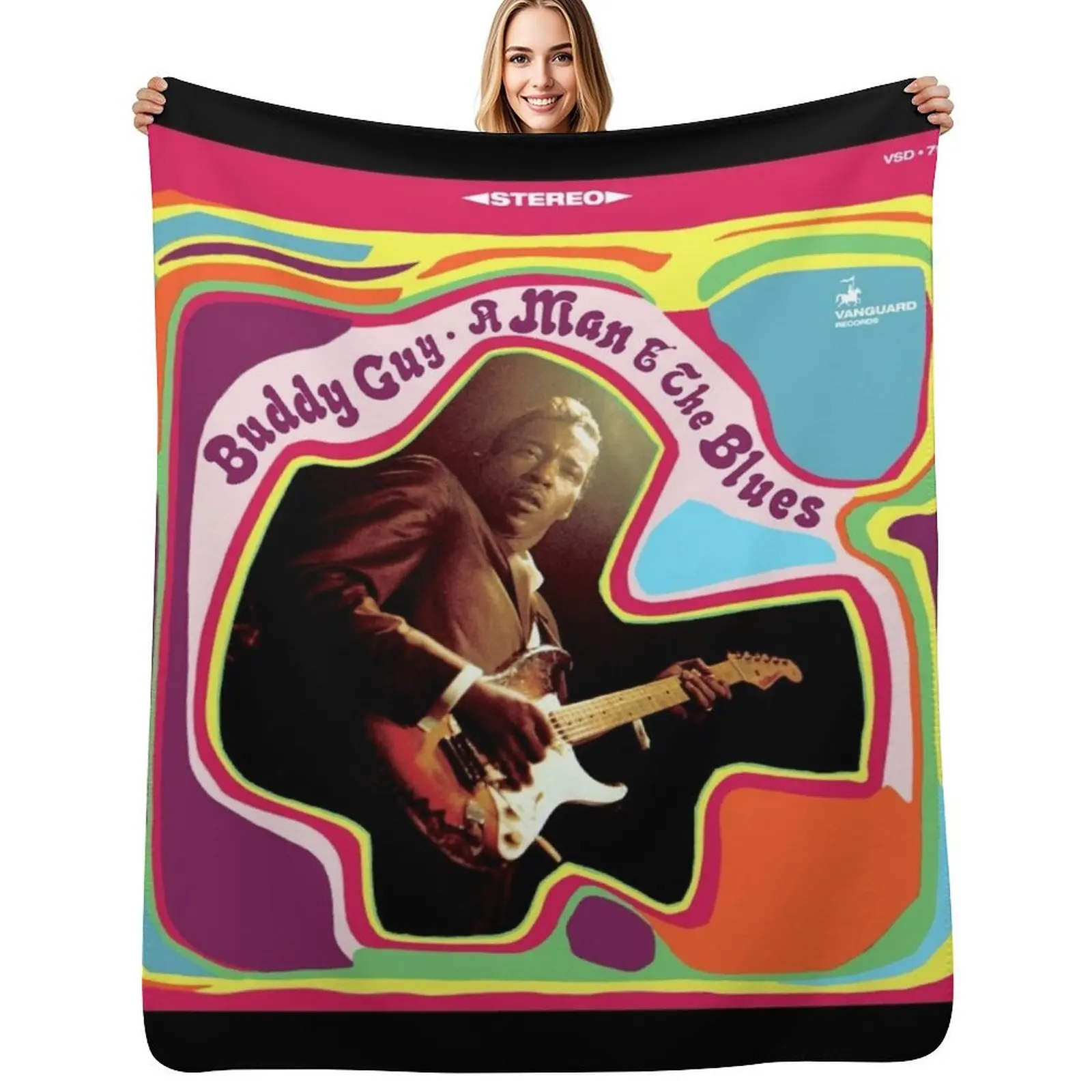 

Buddy Guy A man the blues Throw Blanket Blankets For Bed Luxury Brand Polar Weighted Blankets