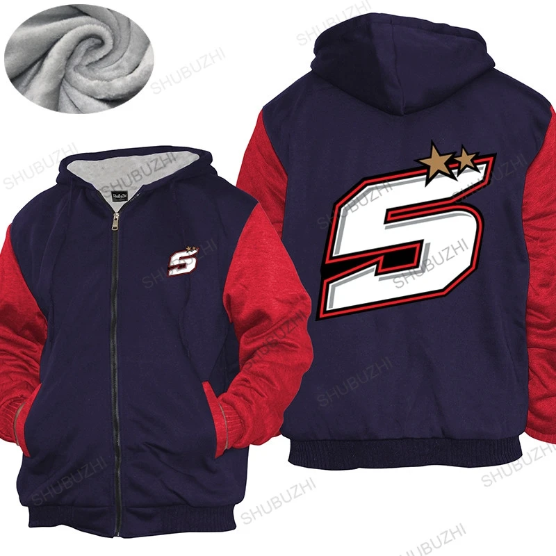 thick hoody coat Moto Rider hoodies Men Gray Customized 5 Johann Zarco thick hoody Adult euro size sbz4107 Cotton thick hoody