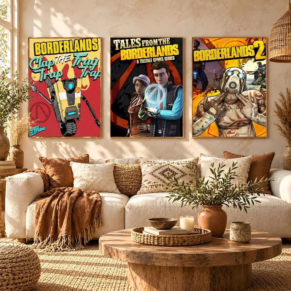 game Borderlands Poster Poster HD Printing Boho Aesthetic Style Wall Art Home Decor For Living Room Bedroom Gift