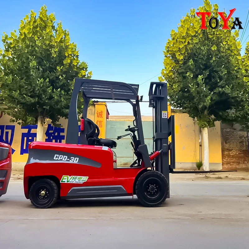 3T new energy seated electric forklift truck stacker lifting carrying lithium-ion forklift customized