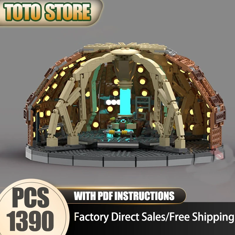 City Street View Moc – briques de construction, modèle de laboratoire de doctorat, blocs modulaires, ensemble de noël, jouet d'assemblage à monter soi-même, cadeaux